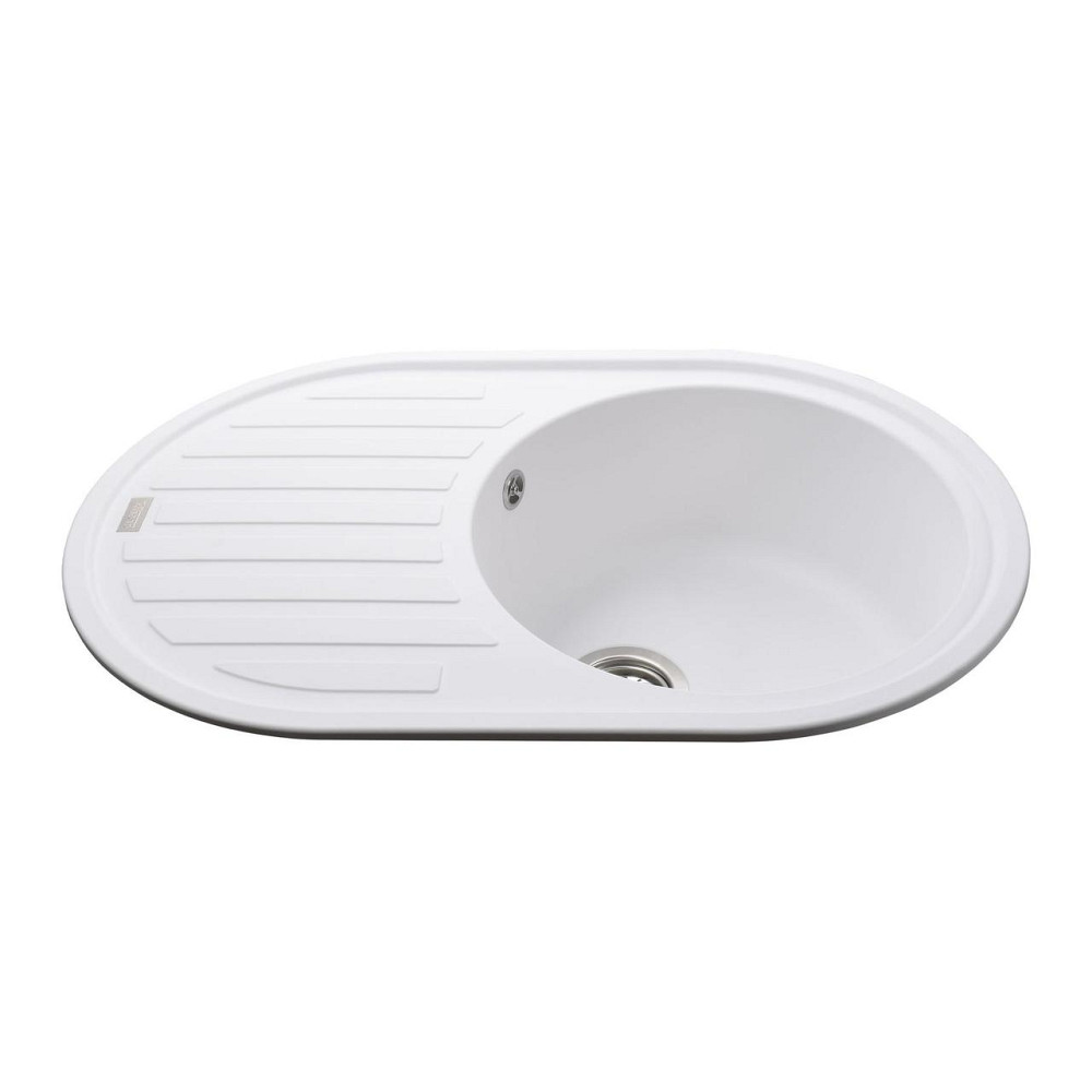 Гранітна мийка Globus Lux OHARA білий 770х500мм-А0007 (000022440) Київ - фото 3