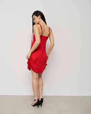 Вискозная однотонная сорочка с соблазнительным кружевом Nicoletta 81413 Киев