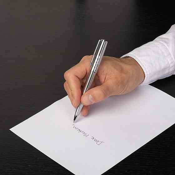 Кулькова ручка Hugo Boss Label Chrome Ровно