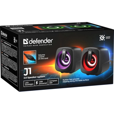 Акустична система Defender J1 LED USB Black (65961) Вінниця - фото 8