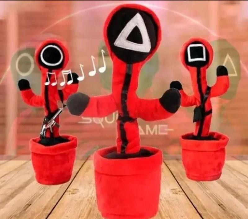 Танцующий кактус-КАЛЬМАР поющий Dancing SQUID, 120 песен, LED-подсветка, интерактивная игрушка Одесса - изображение 4