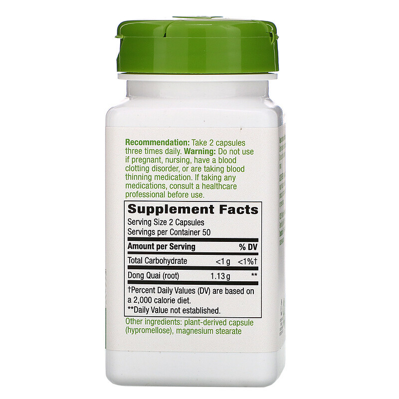 Дягель лікарський Nature's Way Dong Quai 1130 мг 100 капсул Київ - фото 2