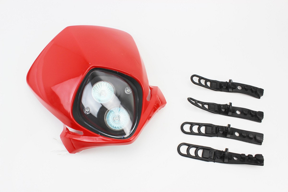 пластик - обтічник + фара, ЧЕРВОНИЙ, тип 6 Киев - изображение 1