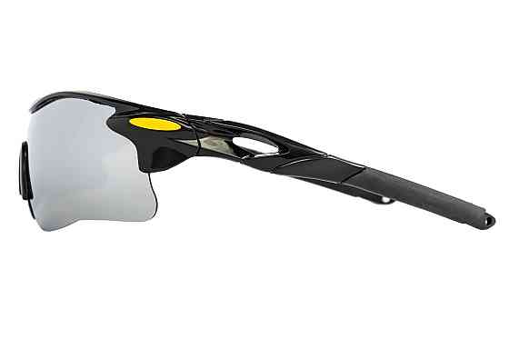 Окуляри відкриті MASTERTOOL SPORTLINE SILVER MIRROR панорамна лінза напівоправа протиковзкі дужки 82-0013 Коломия