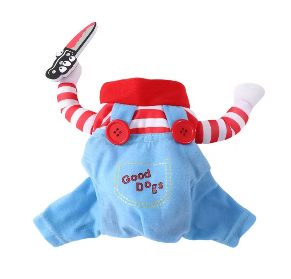 Костюм для собак і котів Чакі S на Хелловін різнокольоровий Київ - фото 9