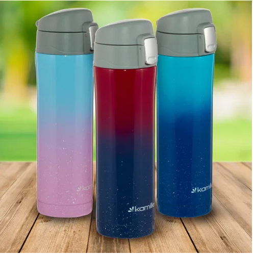 Термос 450мл нержавіюча сталь (мікс) KAMILLE 2095 Житомир