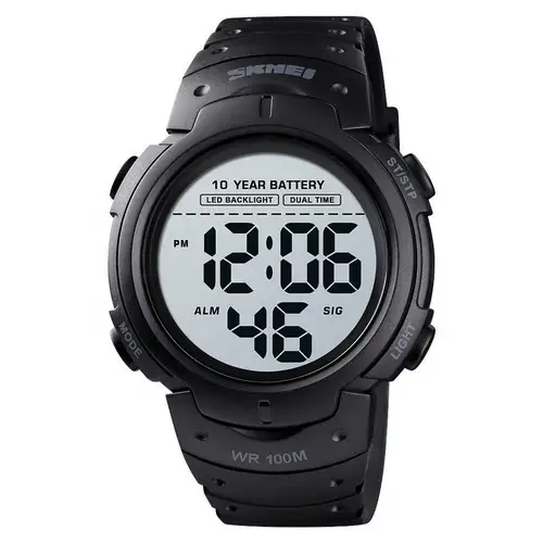Мужские наручные спортивные часы Skmei 1560 (Черный) Винница