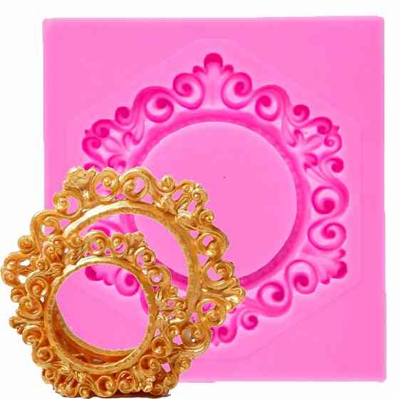 Молд силіконовий Рамки 2 штуки рожевий Київ