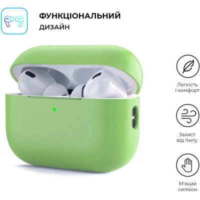 Чехол для наушников Armorstandart Silicone Case для Apple Airpods Pro 2 Matcha Green (ARM64536) Винница - изображение 2