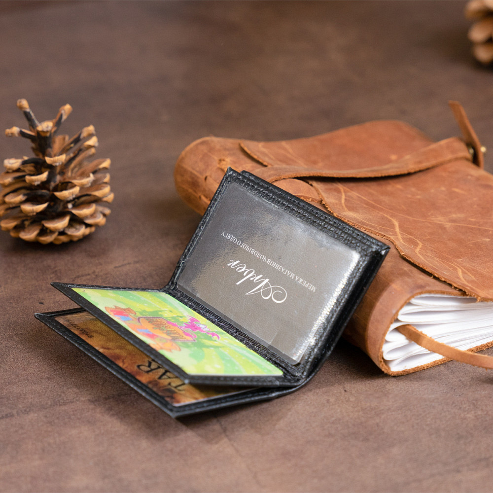Візитниця-книжка ST Leather 19213 Чорна Київ - фото 1