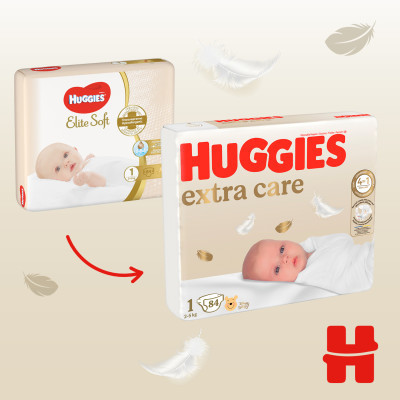 Підгузки Huggies Extra Care Розмір 1 (2-5 кг) M-Pack 168 шт (5029054234747/5029053549620) Вінниця - фото 10