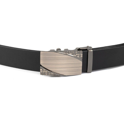 Ремінь Vintage З автоматичною пряжкою з візерунком Чорний (20251) Вінниця - фото 5