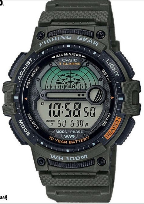 Часы мужские: Casio WS-1200H-1 WS-1200H-2 WS-1200H-3 таймер рыбака. Киев - изображение 3
