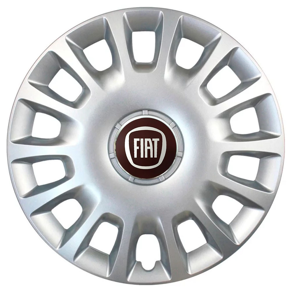 Автомобільні модельні ковпаки R14 Fiat 214 4шт, SJS, сріблясті Київ - фото 1