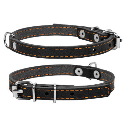 Ошейник для животных Collar одинарный Ш 12 мм Д 24-32 см черный (00161) Винница - изображение 1