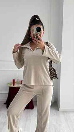 Жіночий базовий в'язаний костюм-двійка з ангори Таш, 46/48 Одеса