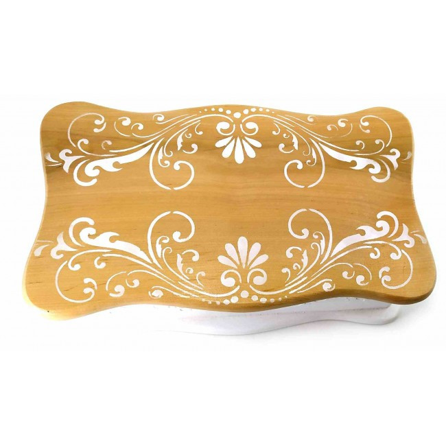 Скринька дерев'яна подарункова Молочний прованс Київ - фото 3