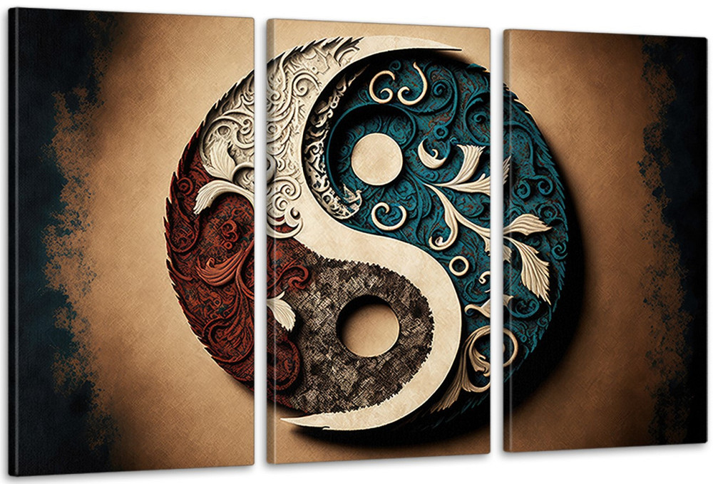 Модульная картина в гостиную / спальню   Інь-Янь     ART-153_3A Киев - изображение 1