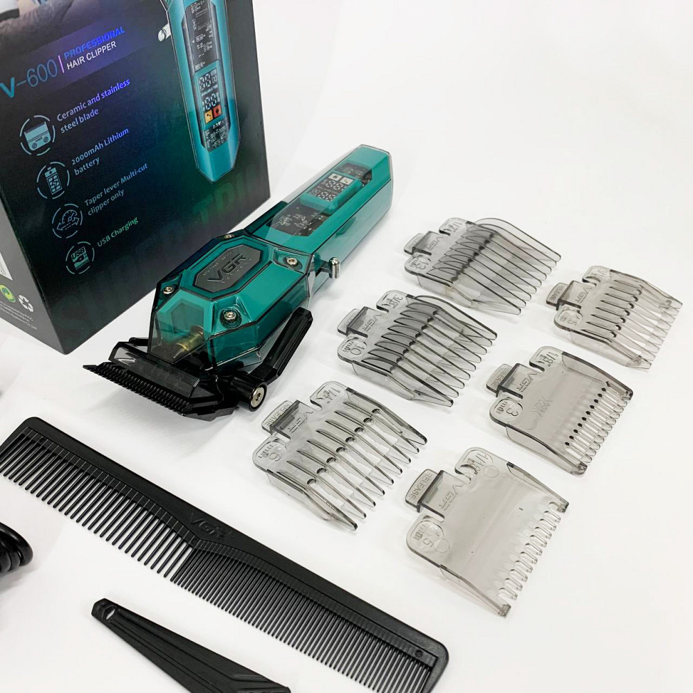 Триммер с насадками разной длины VGR, Универсальный триммер для мужчин, Надежная машинка для стрижки KO-93 Львов - изображение 6
