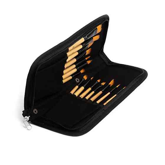 Набор профессиональных кистей Artist Brush, в пенале, 14 шт в наборе Видеообзор! Каменец-Подольский