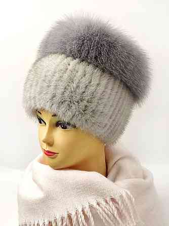 Хутряна жіноча шапка кубанка Ліа Сірий Харків