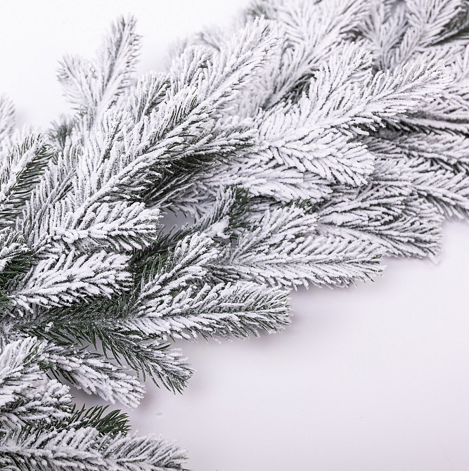 Хвойна лита гірлянда 2 м засніжені гілки ялинки TD-BRNCHSN2 Київ - фото 1