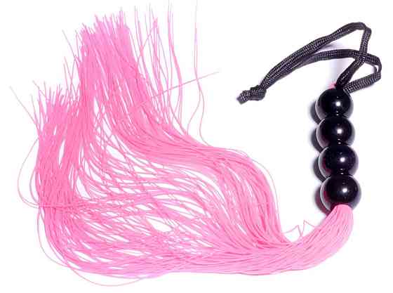 Силиконовый флогер ( длина 37 см ) Fetish Boss Series - Silicone Whip Pink 14