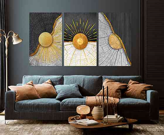 Модульна картина у вітальню/ спальню   Абстракція   ART-167_3A 100х150 см Київ