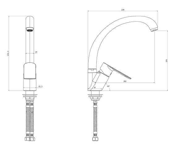 Змішувач для кухні Haiba Alex 777   ( HB1002 ) 32547 Харків
