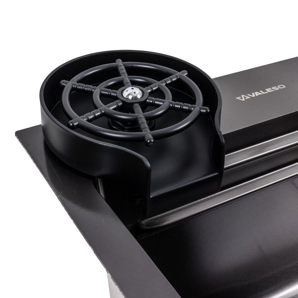 Кухонна мийка 75*46F чорна PVD Valeso Handmade "Водоспад" Fly rain Коломыя - изображение 8