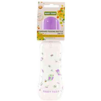 Пляшечка для годування Baby Team з силіконовою соскою 250 мл фіолет (1121_фиолетовый) Вінниця