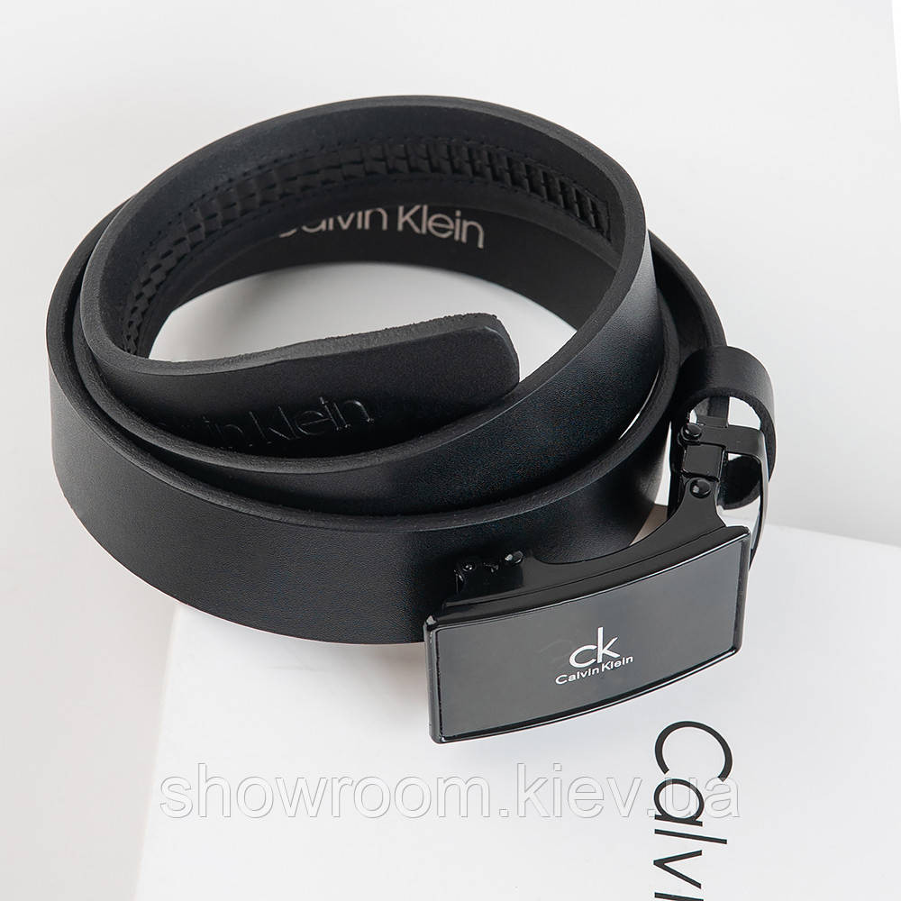 Мужской кожаный ремень с пряжкой автомат Ск (456) Киев - изображение 3