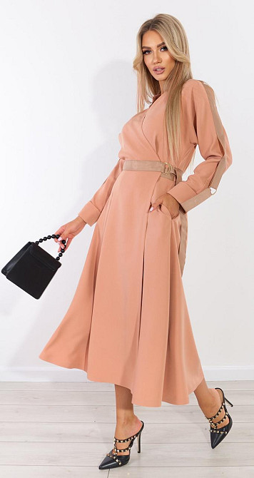 Модне бежеве плаття (44) Київ - фото 2