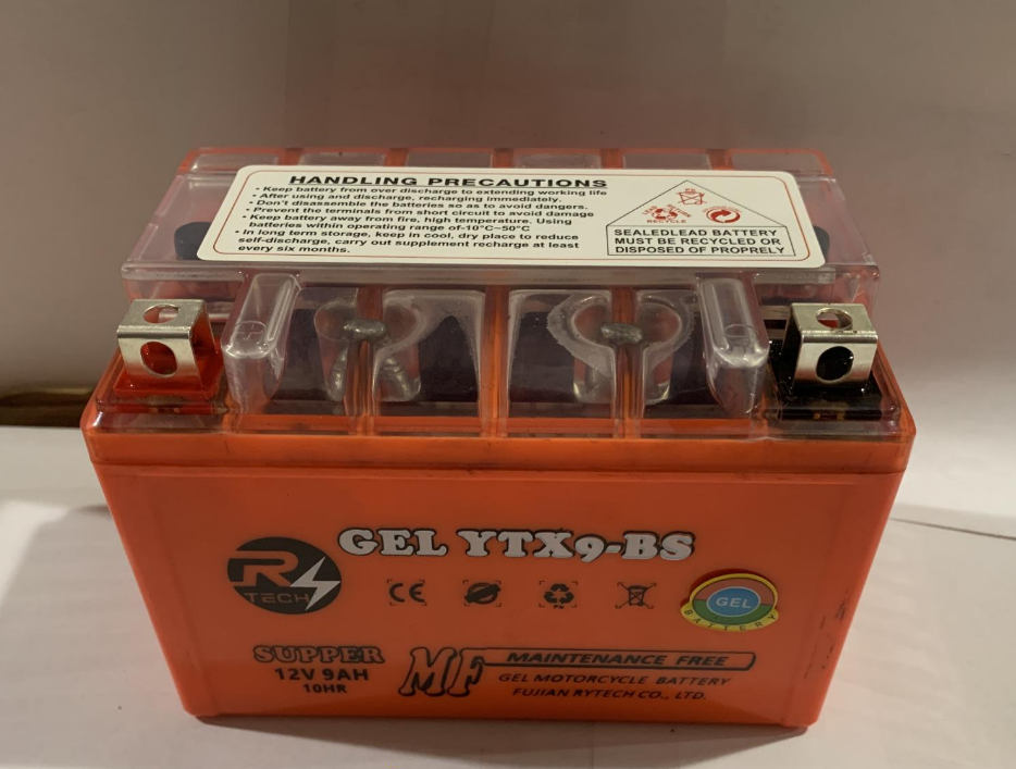 Аккумулятор скутера 12V 9А гелевый 151x86x106 Мукачево - изображение 1