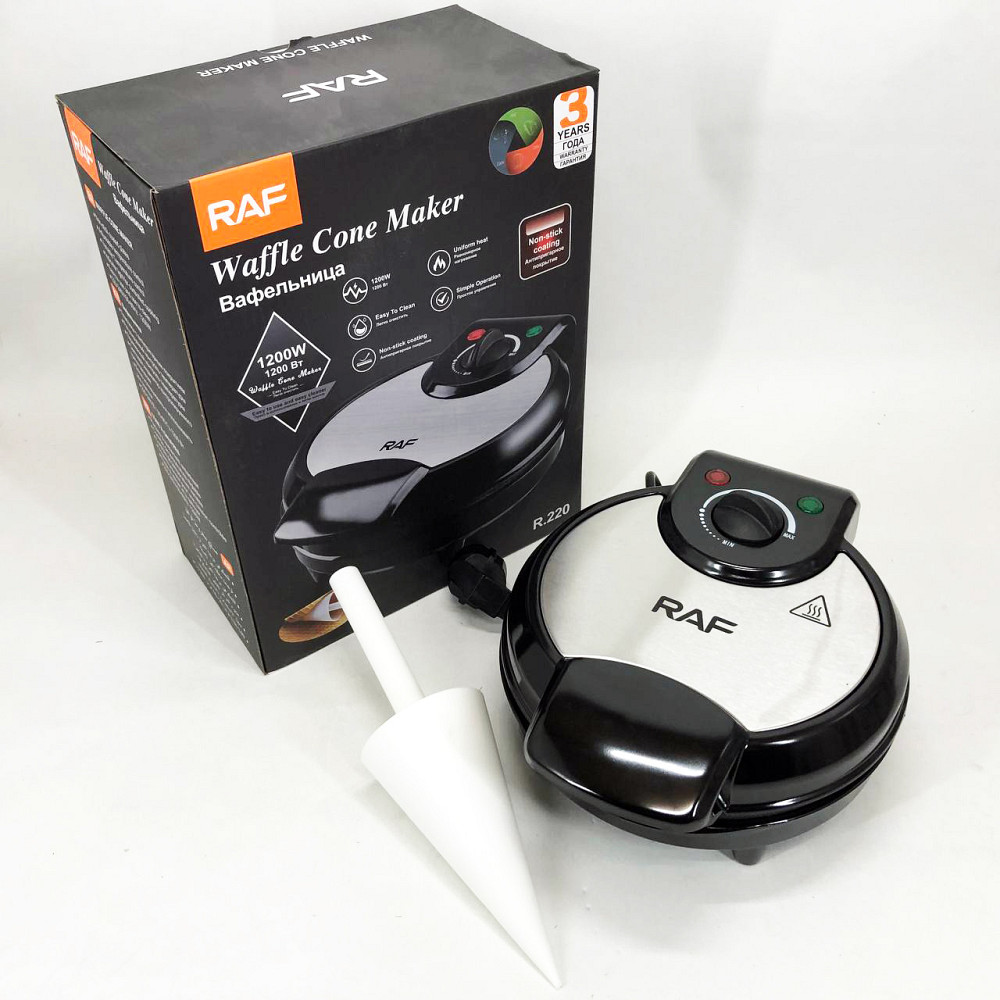 Багатофункціональна вафельниця RAF R.220 1200 Вт, Компактна електрична вафельниця YC-47 Львів - фото 13