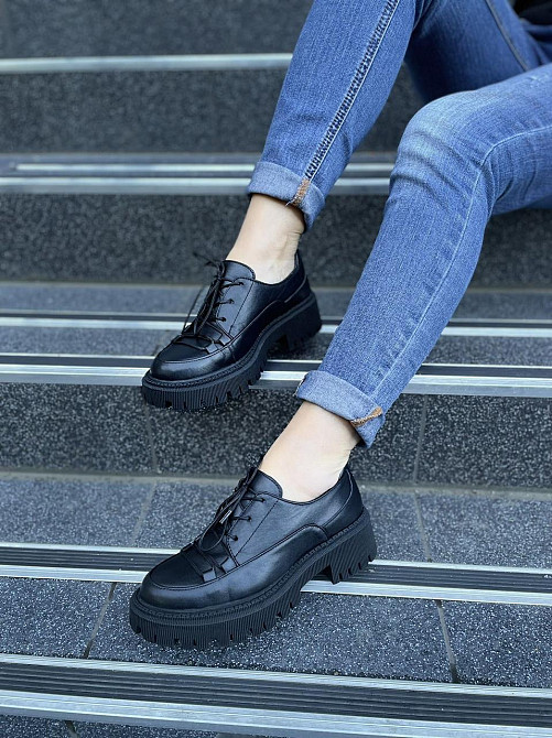 Olli Туфлі жіночі OLLI T-306-Астра чорні (весна-осінь, шкіра натуральна) (4772) Коломия - фото 7