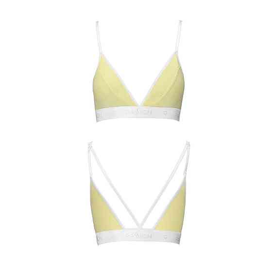 Спортивний топ з подвійними бретелями Passion PS007 TOP S, yellow Sex Aura Київ