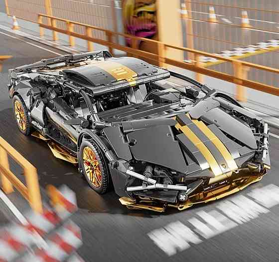 Конструктор машинка  Technic Lamborghini Super car 1280 деталей вмаштабі 1:14 Ламборджині чорна Київ