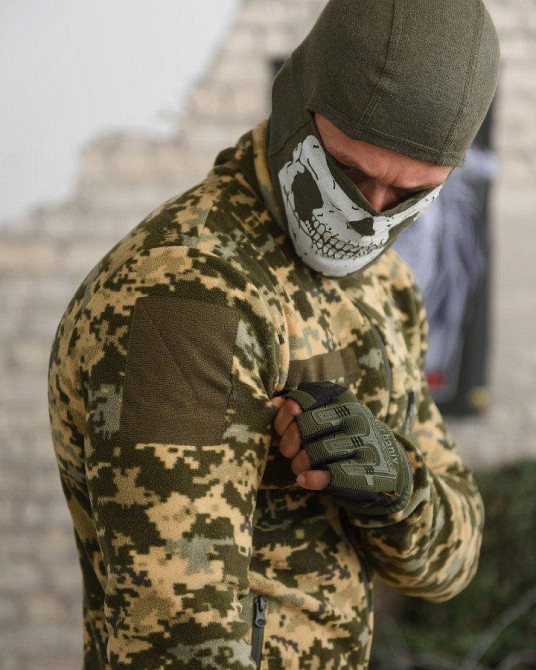 Кофта флиска мужская пиксель на змейке Одесса - изображение 17