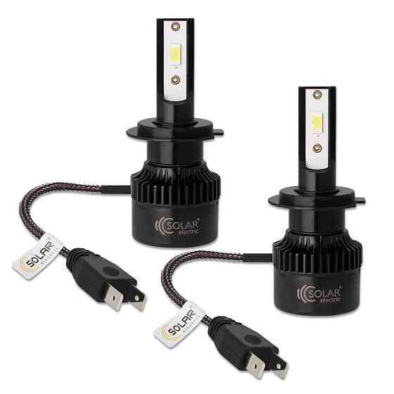 Автолампа Solar LED H7 12/24V 50W 5000Lm 6500K CSP3570 2шт Львів