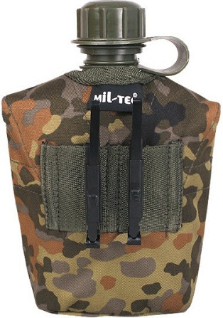 Армійська Фляга з підсклянником 0.8 літрів у чохлі Mil-Tec "USA" (14506021) Flecktarn Нововолинськ - фото 3