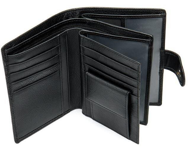 Гаманець унісекс Vintage 14927 Чорний Київ - фото 8