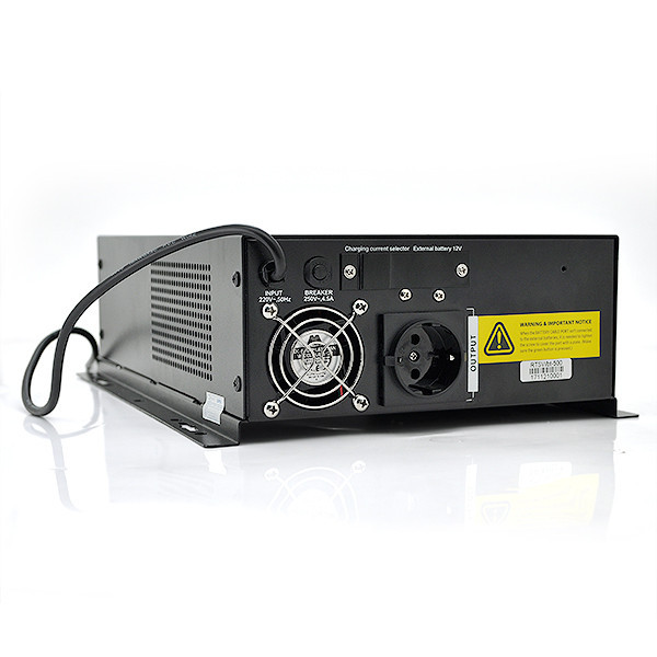 ДБЖ з правильною синусоїдою RITAR RTSWbt-500, 2 вбудованих АКБ по 12V 9Ah, під зовнішній АКБ, настінний, Q2 (435*330*185) 11,8 кг Київ - фото 2