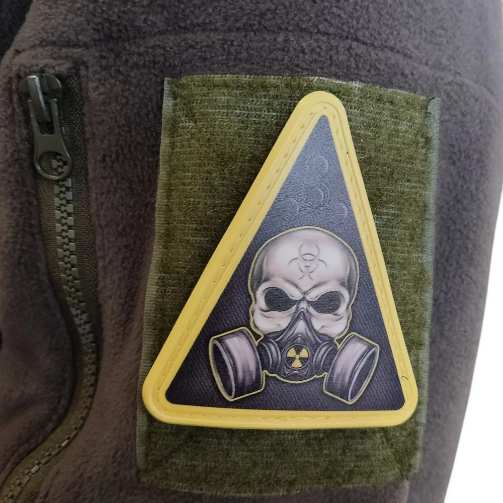 Патч / шеврон Знак хімічної зброї з черепом Запоріжжя - фото 2