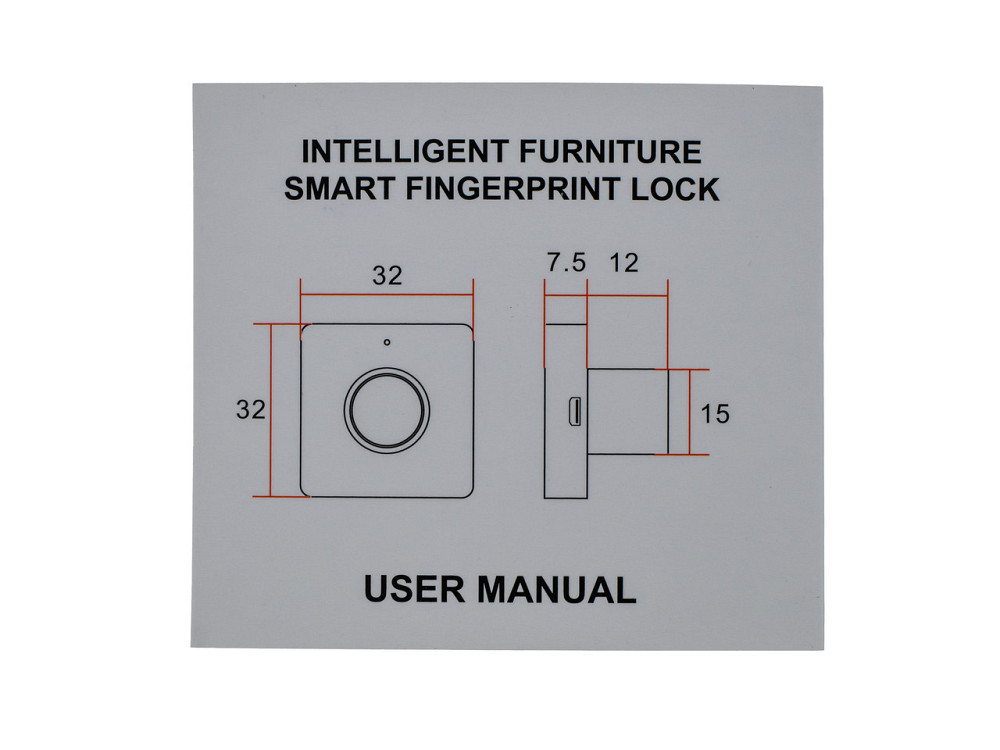 Меблевий біометричний замок SEVEN LOCK F-08 Київ - фото 5