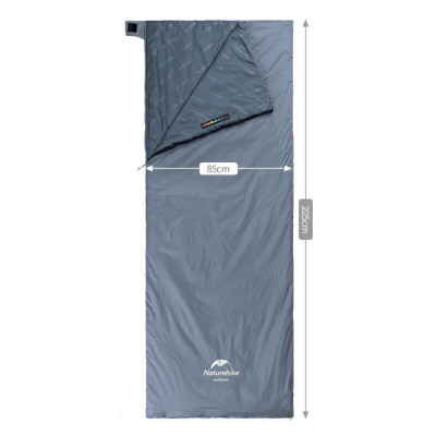 Спальний мішок Naturehike надлегкий Ultralight LW180 NH21MSD09 правий (15°C) p-p XL сіро-синій (6927595777978-R) Вінниця - фото 2