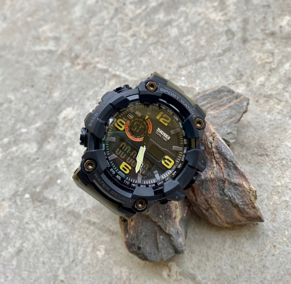 Skmei 1520AG Black-Military Wristband. SBR Киев - изображение 4