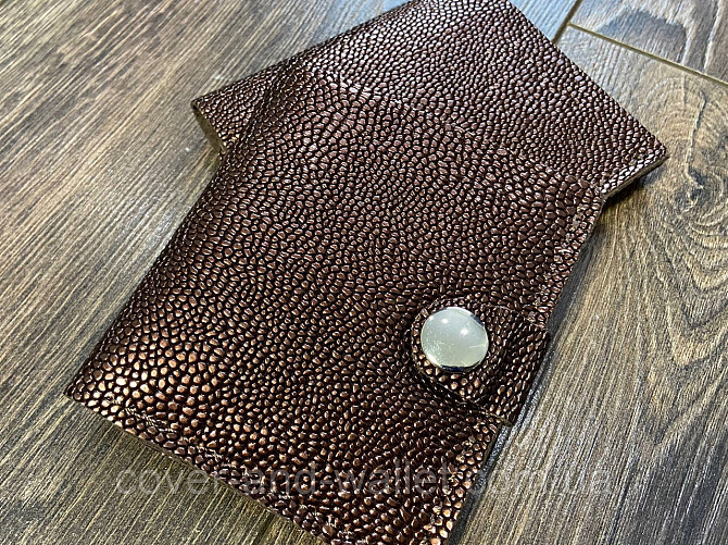 Тонкий женский кошелёк бронзового цвета из натуральной кожи PS Leather Киев - изображение 1