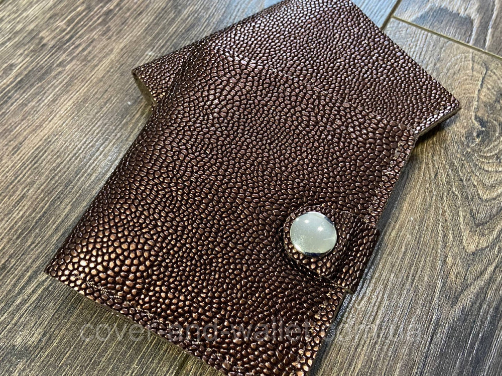 Маленький жіночий гаманець бронзового кольору з натуральної шкіри PS Leather Київ - фото 1