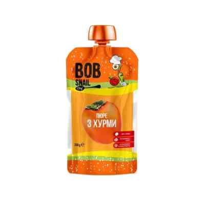 Детское пюре Bob Snail Улитка Боб Хурма (сорт Шарон) 250 г (4820219343967) Винница